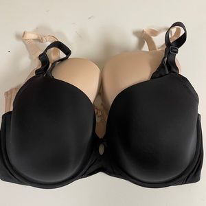 Torrid 360 Smoothing T-Shirt Bra Black & Nude 38F